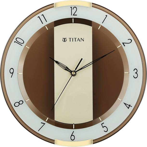 Titan Analog 33.8 cm X 33.8 cm Wall Clock