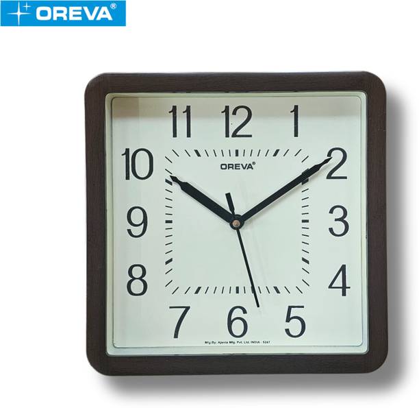 OREVA Analog 21 cm X 21 cm Wall Clock