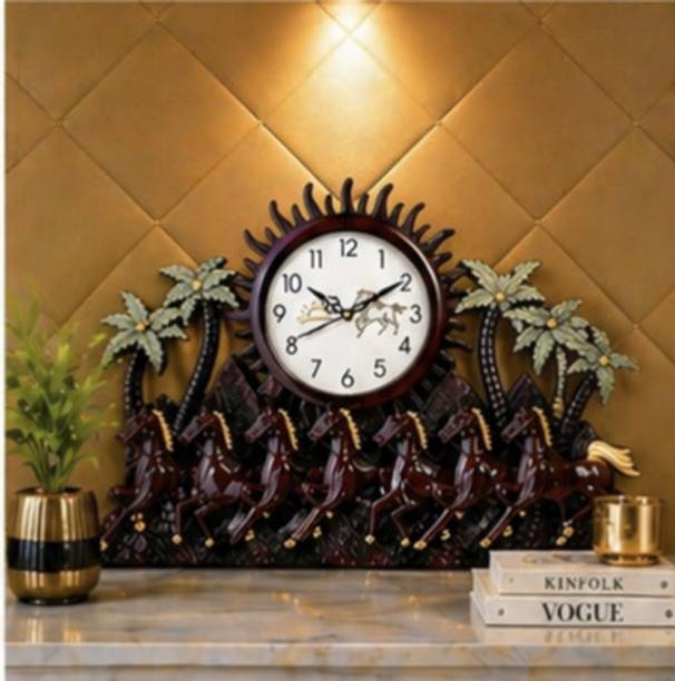 GrabBasket Analog 33 cm X 52 cm Wall Clock