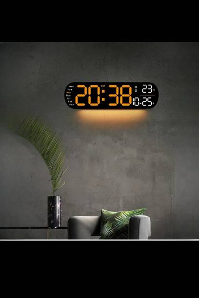 RK GROUP Digital 12 cm X 42 cm Wall Clock