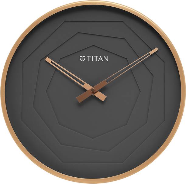 Titan एनालॉग 30 cm X 30 cm दीवार घड़ी