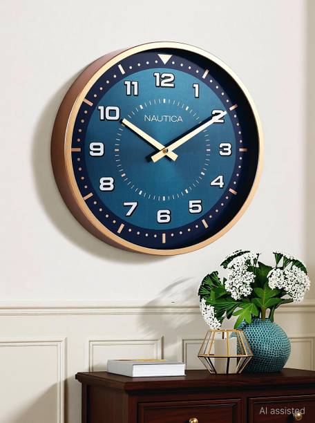 NAUTICA Analog 30 cm X 30 cm Wall Clock