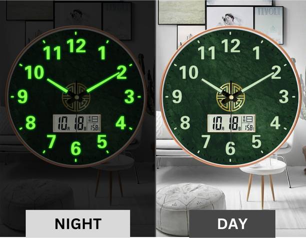 GRACIOUS MART Analog-Digital 29.5 cm X 29.5 cm Wall Clock