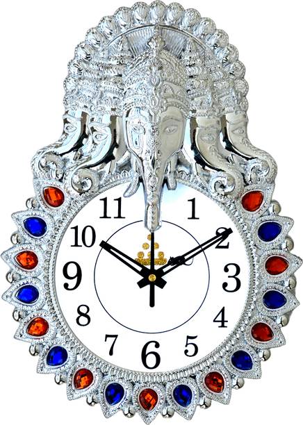 GrabBasket Analog 33 cm X 24 cm Wall Clock