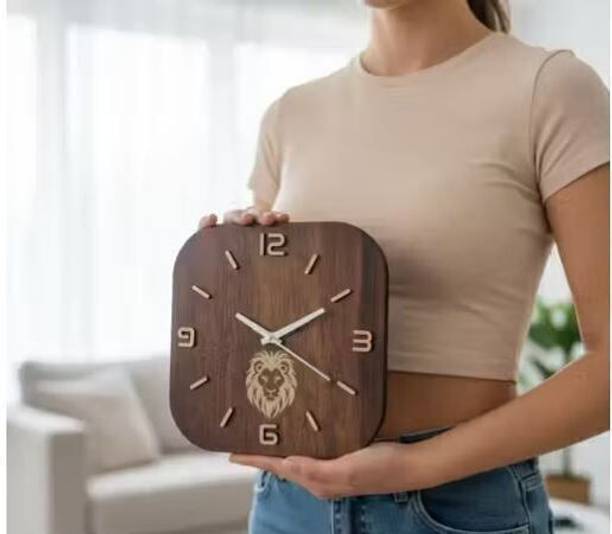 Magic Laser art Analog 29 cm X 29 cm Wall Clock