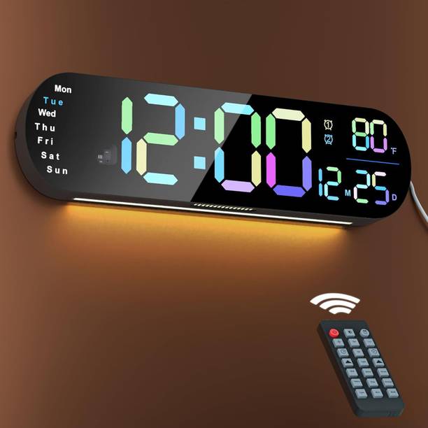 SZELAM डिजिटल 10 cm X 35 cm दीवार घड़ी