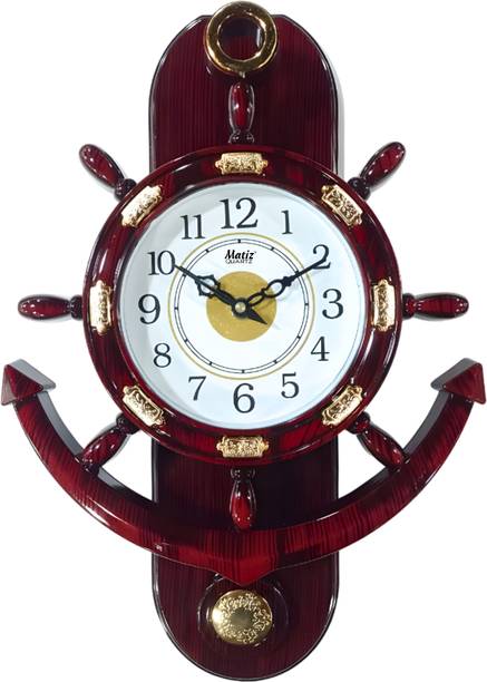 matiz एनालॉग 37 cm X 23 cm दीवार घड़ी