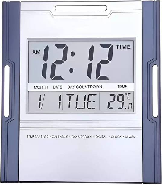 SEEMESH Digital 25 cm X 25 cm Wall Clock