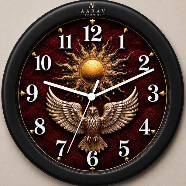 Aarav Enterprises Analog 25 cm X 25 cm Wall Clock