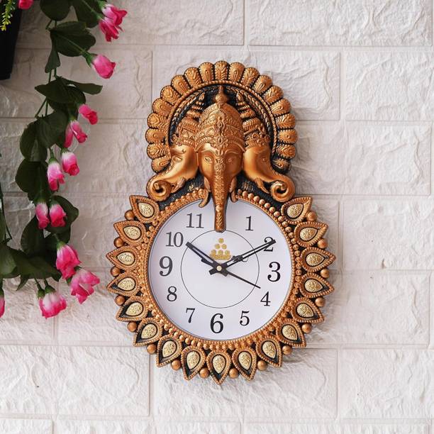 DecorHouse Analog 33.3 cm X 24.13 cm Wall Clock