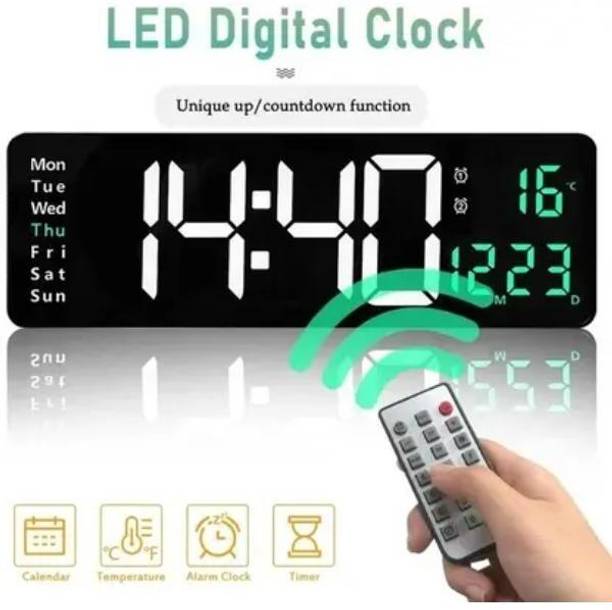 DEAROW Digital 13 cm X 38.7 cm Wall Clock