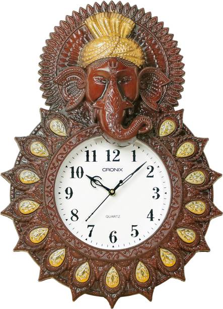 CRONIXQUARTZ Analog 47.5 cm X 35 cm Wall Clock
