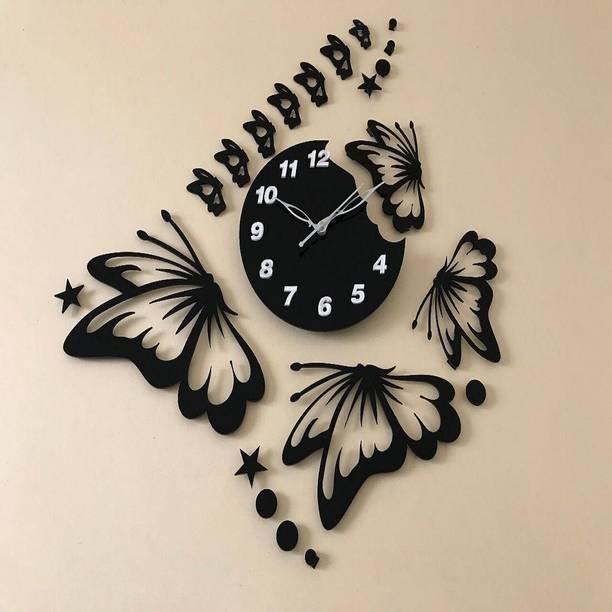 Mysticoal Analog 70 cm X 45 cm Wall Clock