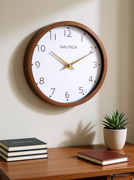 NAUTICA Analog 30 cm X 30 cm Wall Clock
