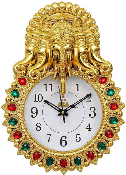 GrabBasket Analog 33 cm X 24 cm Wall Clock