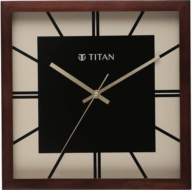 Titan एनालॉग 30 cm X 30 cm दीवार घड़ी