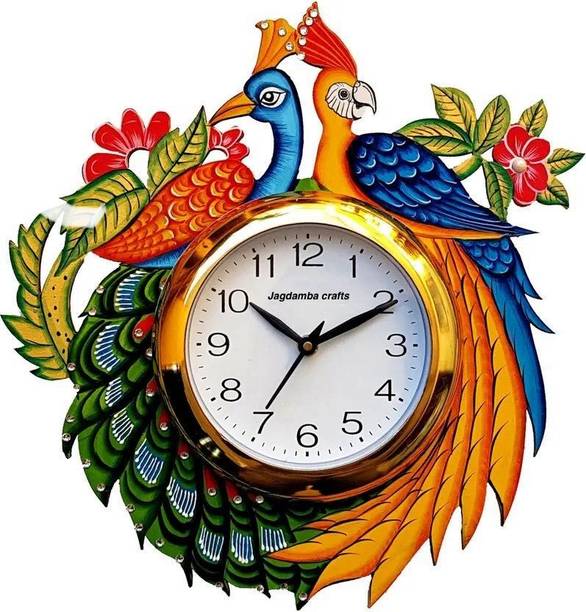 CRAFTSJAGDAMBA Analog 33.2 cm X 33.2 cm Wall Clock