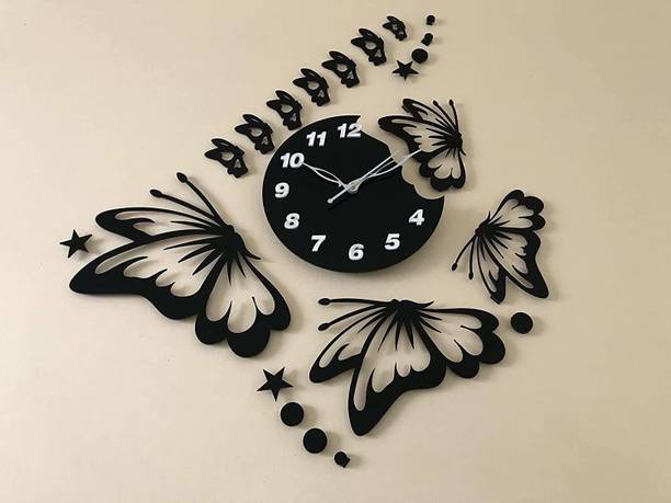 SheShagun Analog 63.5 cm X 76.2 cm Wall Clock