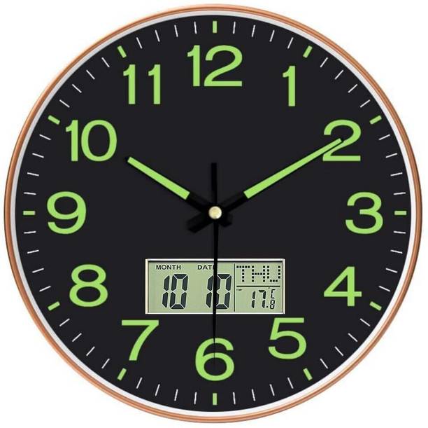 SHOPIVAAN Analog-Digital 29.5 cm X 29.5 cm Wall Clock