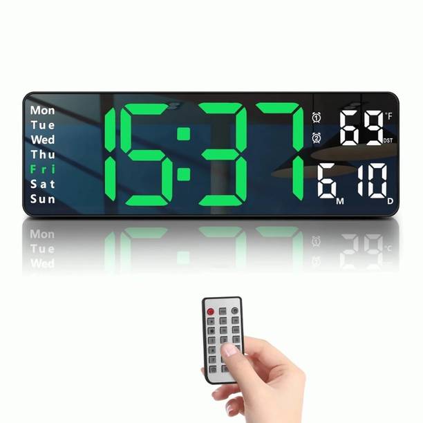 SKYBUCKET Digital 12 cm X 38 cm Wall Clock