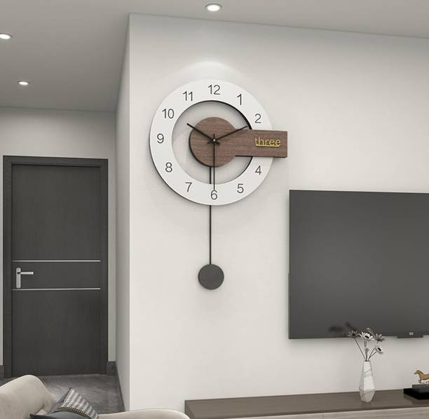 RichMe Analog 65 cm X 43 cm Wall Clock