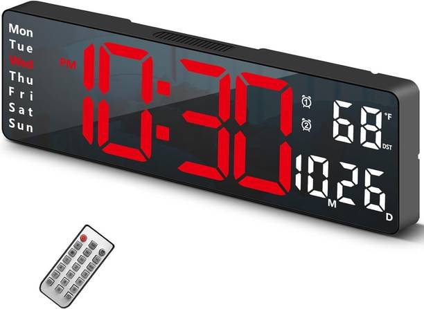 JELLEX Digital 12 cm X 38 cm Wall Clock