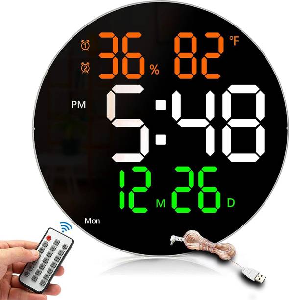 heet Digital 25 cm X 29 cm Wall Clock