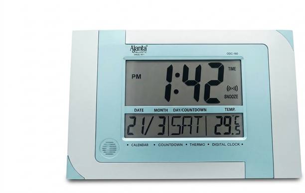 AJANTA Digital 18 cm X 29 cm Wall Clock