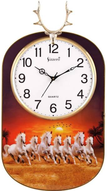 Masstone Analog 48 cm X 32.5 cm Wall Clock