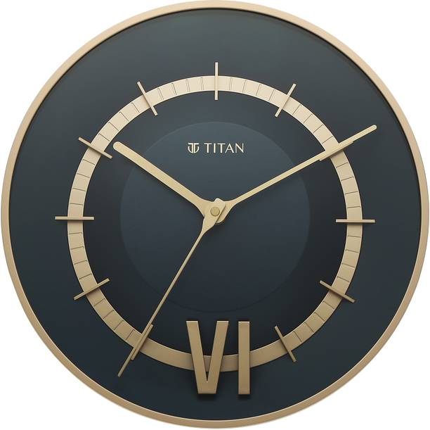 Titan एनालॉग 32 cm X 32 cm दीवार घड़ी