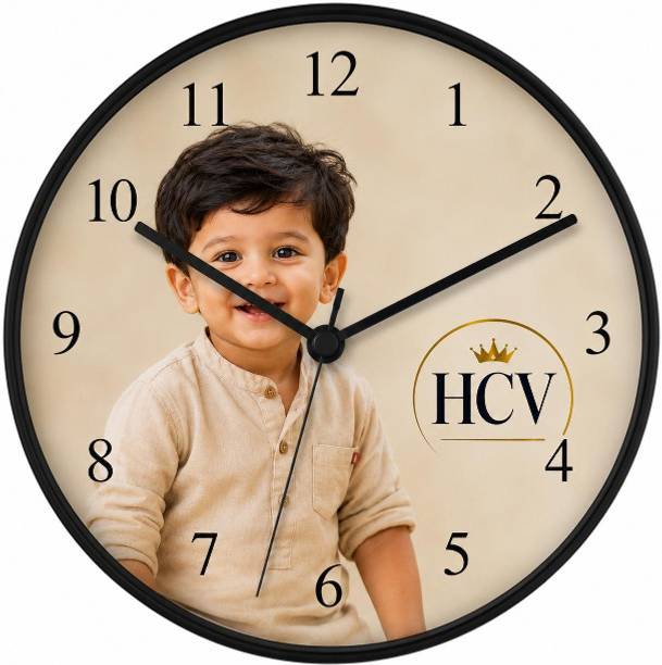 Harsh Creative Villa Digital 25 cm X 25 cm Wall Clock