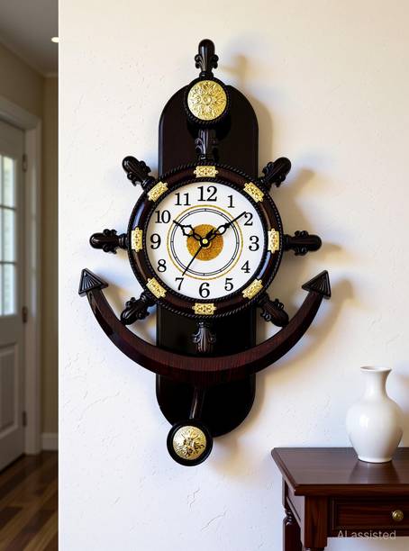 setu creation Analog 38 cm X 26 cm Wall Clock