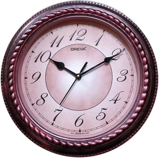 OREVA Analog 32 cm X 32 cm Wall Clock