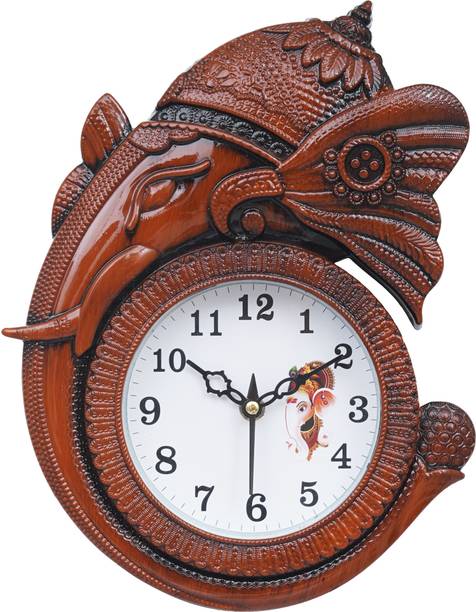 DivineCrafts Analog 31 cm X 24 cm Wall Clock
