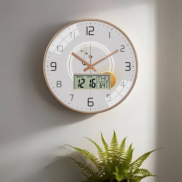 GINOYABROTHERS Analog-Digital 32 cm X 32 cm Wall Clock