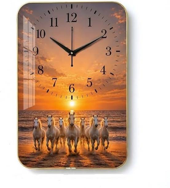 TRUSPACE Analog 45 cm X 30 cm Wall Clock