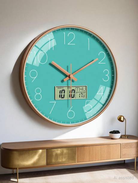 AshandRoh Analog-Digital 32 cm X 32 cm Wall Clock