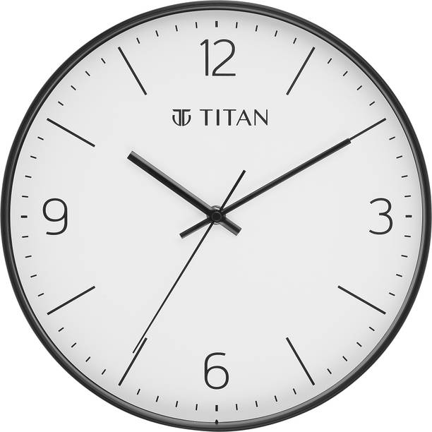 Titan एनालॉग 30 cm X 30 cm दीवार घड़ी
