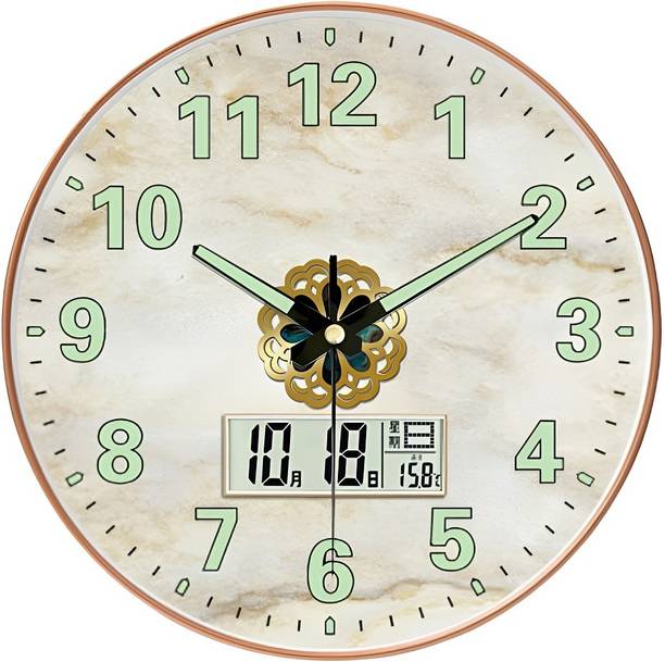 GINOYABROTHERS Analog-Digital 29.5 cm X 29.5 cm Wall Clock