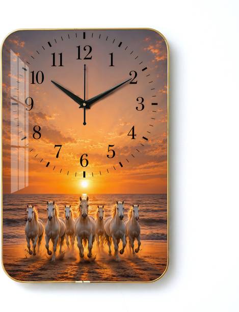 TRUSPACE Analog 45 cm X 30 cm Wall Clock