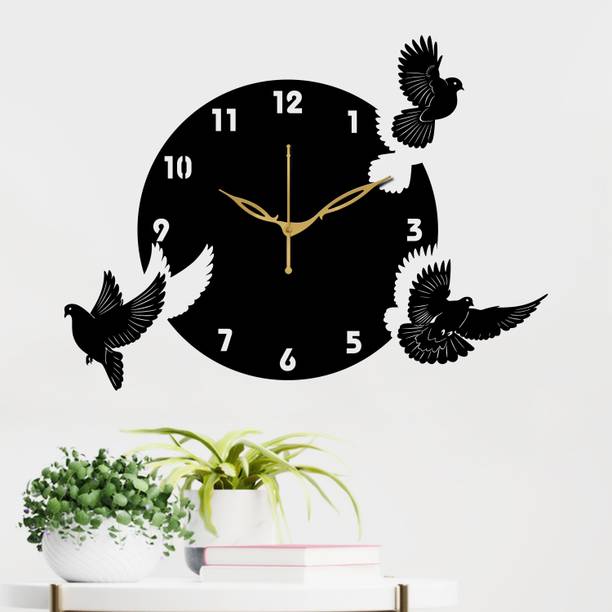 Yamizen Analog 35 cm X 47 cm Wall Clock