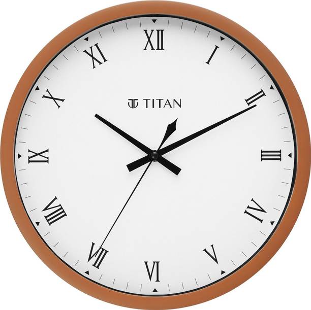 Titan एनालॉग 30 cm X 30 cm दीवार घड़ी