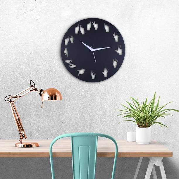RUSHVILLE Analog 30 cm X 30 cm Wall Clock (Beige, Without Glass, Standard)