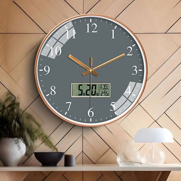 GINOYABROTHERS Analog-Digital 30 cm X 30 cm Wall Clock