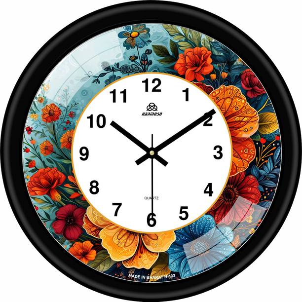 Harmoso एनालॉग 25 cm X 25 cm दीवार घड़ी