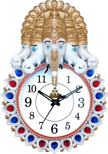 GrabBasket Analog 33 cm X 24 cm Wall Clock