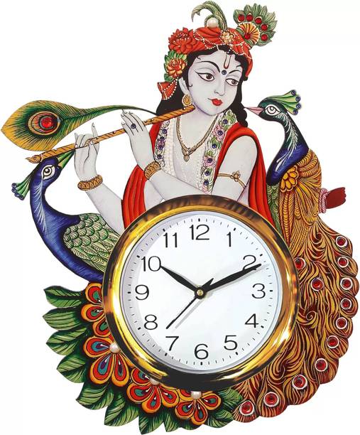 APPISHOPY Analog 35.5 cm X 27.5 cm Wall Clock