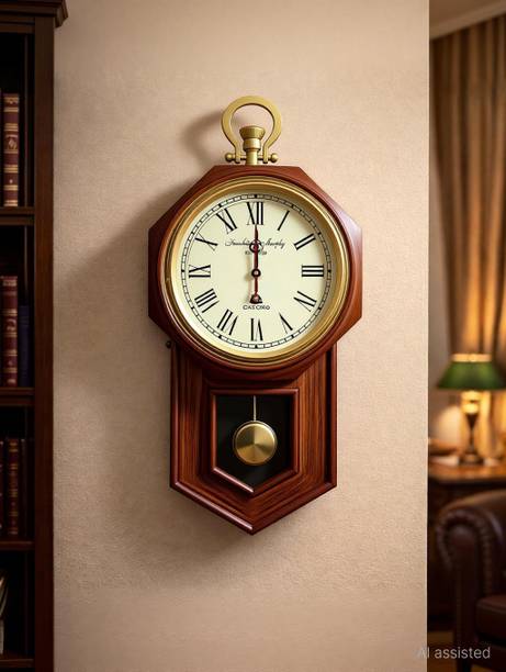 NAUTIKRAFT Analog 60 cm X 30 cm Wall Clock
