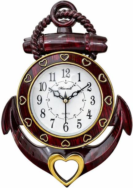 maxwell Quartz Analog 33 cm X 23 cm Wall Clock