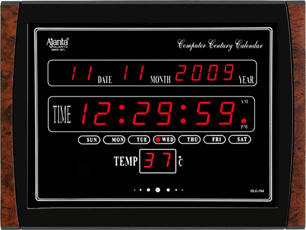 AJANTA Digital 29.6 cm X 30.1 cm Wall Clock